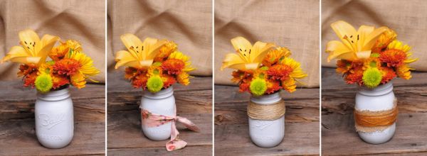 4 варианта рустик ваза с есенни цветя